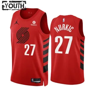 Portland Trail Blazers Jusuf Nurkic 27 Trikot Statement Edition Swingman Rot Für Kinder