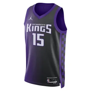 Jordan Sacramento Kings Davion Mitchell Trikot Statement Edition 23/24 Swingman Lila Für Herren