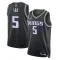 Jordan Sacramento Kings De Aaron Fox 5 Trikot Statement Edition Swingman Schwarz Für Herren