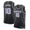 Jordan Sacramento Kings Domantas Sabonis 10 Trikot Statement Edition Swingman Schwarz Für Herren