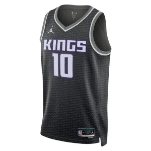 Jordan Sacramento Kings Domantas Sabonis 10 Trikot Statement Edition Swingman Schwarz Für Herren
