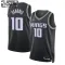Jordan Sacramento Kings Domantas Sabonis 10 Trikot Statement Edition Swingman Schwarz Für Kinder