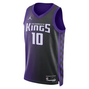 Jordan Sacramento Kings Domantas Sabonis Trikot Statement Edition 23/24 Swingman Lila Für Herren