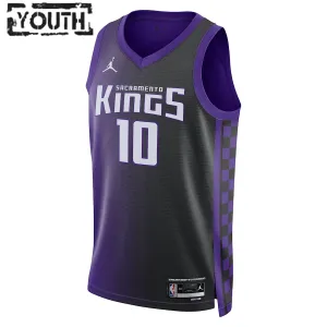 Jordan Sacramento Kings Domantas Sabonis Trikot Statement Edition 23/24 Swingman Lila Für Kinder