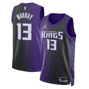 Jordan Sacramento Kings Keegan Murray Trikot Statement Edition 23/24 Swingman Lila Für Herren