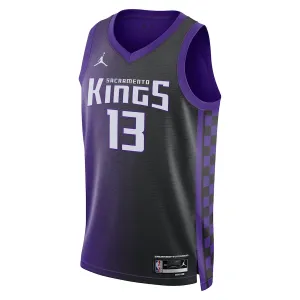 Jordan Sacramento Kings Keegan Murray Trikot Statement Edition 23/24 Swingman Lila Für Herren