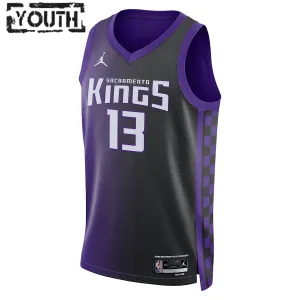 Jordan Sacramento Kings Keegan Murray Trikot Statement Edition 23/24 Swingman Lila Für Kinder