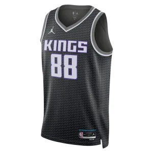 Jordan Sacramento Kings Neemias Queta 88 Trikot Statement Edition Swingman Schwarz Für Herren