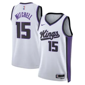 Nike Sacramento Kings Davion Mitchell Trikot Association Edition 23/24 Swingman Weiß Für Herren