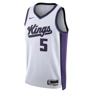 Nike Sacramento Kings De Aaron Fox Trikot Association Edition 23/24 Swingman Weiß Für Herren