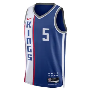 Nike Sacramento Kings De Aaron Fox Trikot City Edition 23/24 Swingman Blau Für Herren