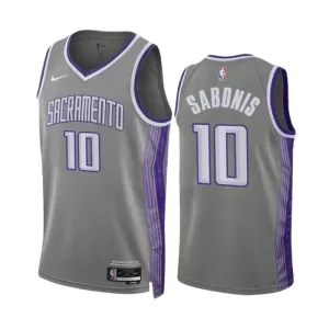 Nike Sacramento Kings Domantas Sabonis 10 Trikot City Edition 22/23 Swingman Grau Für Herren Nike Sacramento Kings Domantas Sabonis 10 Trikot City Edition 22/23 Swingman Grau Für Herren