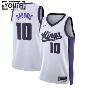 Nike Sacramento Kings Domantas Sabonis Trikot Association Edition 23/24 Swingman Weiß Für Kinder