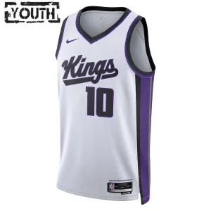 Nike Sacramento Kings Domantas Sabonis Trikot Association Edition 23/24 Swingman Weiß Für Kinder