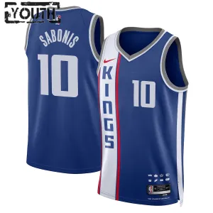 Nike Sacramento Kings Domantas Sabonis Trikot City Edition 23/24 Swingman Blau Für Kinder
