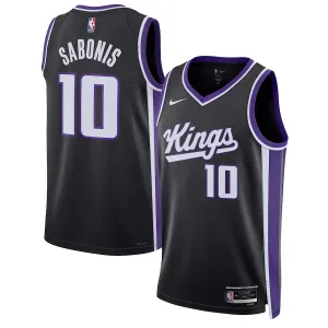 Nike Sacramento Kings Domantas Sabonis Trikot Icon Edition 23/24 Swingman Schwarz Für Herren