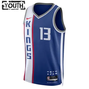 Nike Sacramento Kings Keegan Murray Trikot City Edition 23/24 Swingman Blau Für Kinder