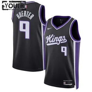 Nike Sacramento Kings Kevin Huerter Trikot Icon Edition 23/24 Swingman Schwarz Für Kinder