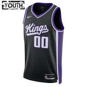 Nike Sacramento Kings Trikot Personalisiert Icon Edition 23/24 Swingman Schwarz Für Kinder