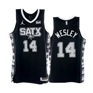 Jordan San Antonio Spurs Blake Wesley 14 Trikot Statement Edition Swingman Schwarz Für Herren Jordan San Antonio Spurs Blake Wesley 14 Trikot Statement Edition Swingman Schwarz Für Herren