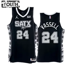 Jordan San Antonio Spurs Devin Vassell 24 Trikot Statement Edition Swingman Schwarz Für Kinder Jordan San Antonio Spurs Devin Vassell 24 Trikot Statement Edition Swingman Schwarz Für Kinder