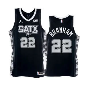 Jordan San Antonio Spurs Malaki Branham 22 Trikot Statement Edition Swingman Schwarz Für Herren Jordan San Antonio Spurs Malaki Branham 22 Trikot Statement Edition Swingman Schwarz Für Herren