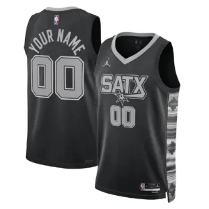 Jordan San Antonio Spurs Trikot Personalisiert Statement Edition Swingman Schwarz Für Herren
