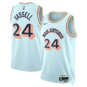 Nike San Antonio Spurs Devin Vassell Trikot City Edition 24/25 Swingman Blau Für Herren