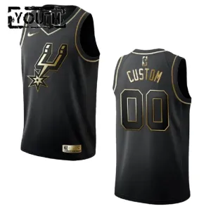 Nike San Antonio Spurs Golden Edition Trikot Personalisiert Swingman Schwarz Für Kinder Nike San Antonio Spurs Golden Edition Trikot Personalisiert Swingman Schwarz Für Kinder