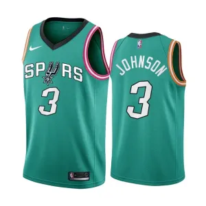 Nike San Antonio Spurs Keldon Johnson 3 Trikot City Edition 22/23 Swingman Teal Für Herren Nike San Antonio Spurs Keldon Johnson 3 Trikot City Edition 22/23 Swingman Teal Für Herren