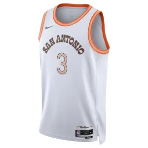 Nike San Antonio Spurs Keldon Johnson Trikot City Edition 23/24 Swingman Weiß Für Herren