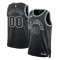 Nike San Antonio Spurs Trikot Personalisiert Classic Edition 22/23 Swingman Schwarz Für Herren