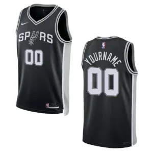 Nike San Antonio Spurs Trikot Personalisiert Icon Edition Swingman Schwarz Für Herren
