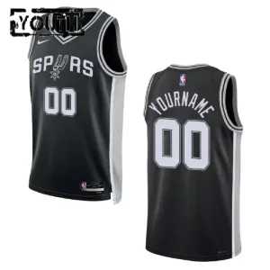 Nike San Antonio Spurs Trikot Personalisiert Icon Edition Swingman Schwarz Für Kinder