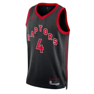 Jordan Toronto Raptors Scottie Barnes 4 Trikot Statement Edition Swingman Schwarz Für Herren