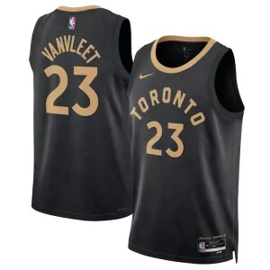 Nike Toronto Raptors Fred Vanvleet 23 Trikot City Edition 22/23 Swingman Schwarz Für Herren