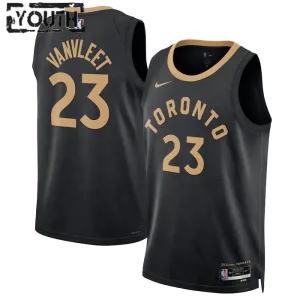 Nike Toronto Raptors Fred Vanvleet 23 Trikot City Edition 22/23 Swingman Schwarz Für Kinder