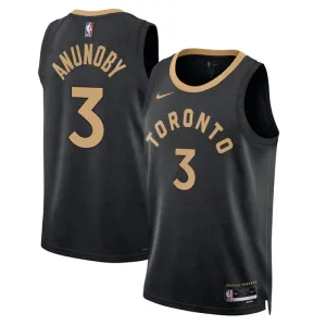 Nike Toronto Raptors OG Anunoby 3 Trikot City Edition 22/23 Swingman Schwarz Für Herren