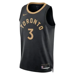Nike Toronto Raptors OG Anunoby 3 Trikot City Edition 22/23 Swingman Schwarz Für Herren