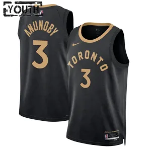 Nike Toronto Raptors OG Anunoby 3 Trikot City Edition 22/23 Swingman Schwarz Für Kinder