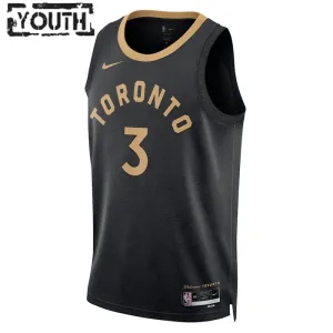 Nike Toronto Raptors OG Anunoby 3 Trikot City Edition 22/23 Swingman Schwarz Für Kinder