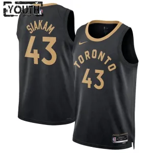 Nike Toronto Raptors Pascal Siakam 43 Trikot City Edition 22/23 Swingman Schwarz Für Kinder