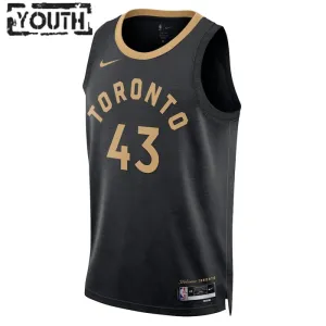 Nike Toronto Raptors Pascal Siakam 43 Trikot City Edition 22/23 Swingman Schwarz Für Kinder