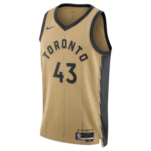 Nike Toronto Raptors Pascal Siakam Trikot City Edition 23/24 Swingman Gold Für Herren