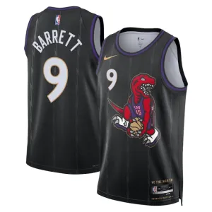 Nike Toronto Raptors RJ Barrett Trikot City Edition 24/25 Swingman Schwarz Für Herren