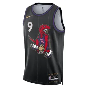 Nike Toronto Raptors RJ Barrett Trikot City Edition 24/25 Swingman Schwarz Für Herren