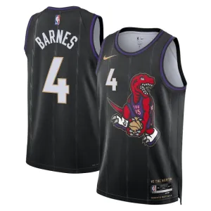 Nike Toronto Raptors Scottie Barnes Trikot City Edition 24/25 Swingman Schwarz Für Herren