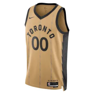 Nike Toronto Raptors Trikot Personalisiert City Edition 23/24 Swingman Gold Für Herren