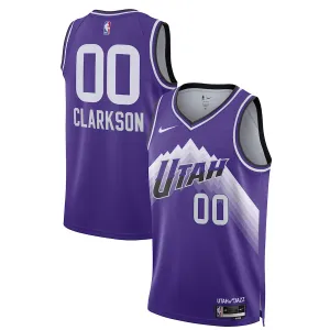 Jordan Nike Utah Jazz Clarkson Trikot City Edition 23/24 Swingman Lila Für Herren