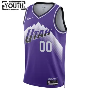 Jordan Nike Utah Jazz Clarkson Trikot City Edition 23/24 Swingman Lila Für Kinder